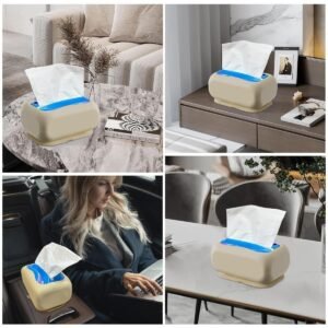 Silicone Suction Tissue Box Non Slip Tissue Holder with Suction Base for Bathroom Kitchen and Office - Image 7