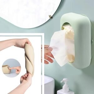 Silicone Suction Tissue Box Non Slip Tissue Holder with Suction Base for Bathroom Kitchen and Office - Image 8
