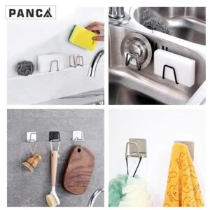 Stainless Steel Sponge Holder Kitchen Sink Sponge Organizer Rust Resistant Sink Storage Rack for Cleaning Tools - Image 8
