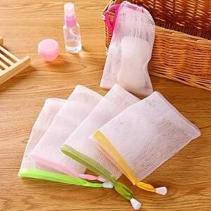 Soap Mesh Bag Soap Saver Pouch Exfoliating Soap Bag with Drawstring for Bath Shower Body Cleaning and Soap Storage - Image 2