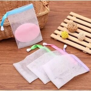 Soap Mesh Bag Soap Saver Pouch Exfoliating Soap Bag with Drawstring for Bath Shower Body Cleaning and Soap Storage - Image 5