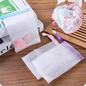 Soap Mesh Bag Soap Saver Pouch Exfoliating Soap Bag with Drawstring for Bath Shower Body Cleaning and Soap Storage - Image 8