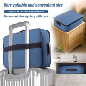 Document Organiser Bag Waterproof File Organizer Folder with Multiple Compartments for Certificates Passports and Important Documents - Image 7