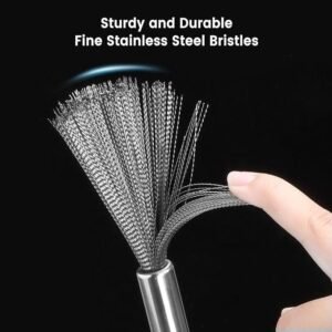 Stainless Steel Pan Cleaning Brush Heavy Duty Kitchen Scrubber Brush for Cleaning Pots Pans Cookware and Stubborn Stains - Image 6