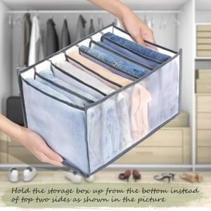 7 Grid Cloth Organizer Drawer Storage Organizer for Underwear Socks Clothes Closet Drawer Divider Storage Box - Image 8