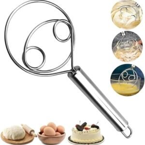 Bread Mixing Tool Dough Whisk Danish Dough Mixer for Mixing Bread Dough Pastry Batter and Baking Ingredients - Image 5