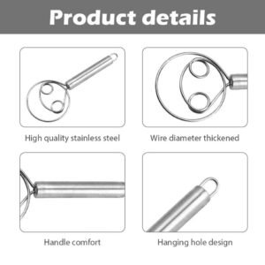 Bread Mixing Tool Dough Whisk Danish Dough Mixer for Mixing Bread Dough Pastry Batter and Baking Ingredients - Image 7