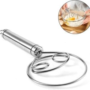 Bread Mixing Tool Dough Whisk Danish Dough Mixer for Mixing Bread Dough Pastry Batter and Baking Ingredients - Image 1