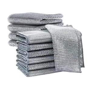 Wire Dish Washing Cloth Metal Scrubber Cleaning Cloth for Pots Pans Dishes and Kitchen Cleaning - Image 1