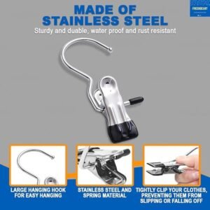 Cloth Clip Hanger Laundry Hanging Rack with Multiple Clips for Drying Socks Underwear Baby Clothes and Small Garments - Image 3