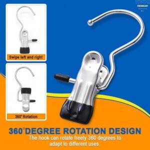 Cloth Clip Hanger Laundry Hanging Rack with Multiple Clips for Drying Socks Underwear Baby Clothes and Small Garments - Image 5