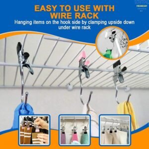 Cloth Clip Hanger Laundry Hanging Rack with Multiple Clips for Drying Socks Underwear Baby Clothes and Small Garments - Image 6