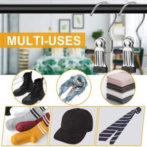 Cloth Clip Hanger Laundry Hanging Rack with Multiple Clips for Drying Socks Underwear Baby Clothes and Small Garments - Image 8