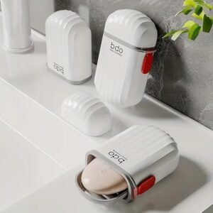 Travel Soap Box Portable Soap Holder Leakproof Soap Storage Case for Bathroom Gym and Travel - Image 2