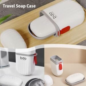 Travel Soap Box Portable Soap Holder Leakproof Soap Storage Case for Bathroom Gym and Travel - Image 7