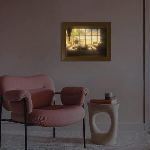 3D LED Painting Photo Frame Decorative LED Art Frame with Illuminated Painting Effect Wall Decor Light Frame for Bedroom Living Room - Image 2