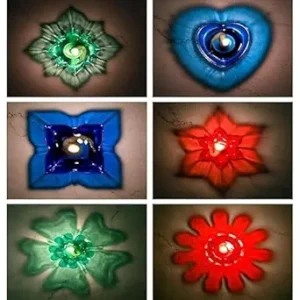 3D Reflection Diya LED Decorative Diya Lamp with Infinity Reflection Effect Festive Decoration Light for Diwali Home Decor - Image 1