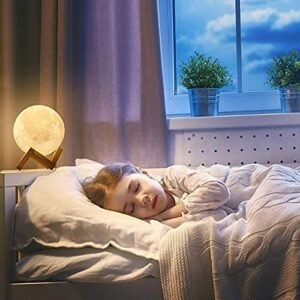 3D Moon Lamp LED Moon Light Decorative Night Lamp with Realistic Moon Surface Texture for Bedroom Decoration - Image 7