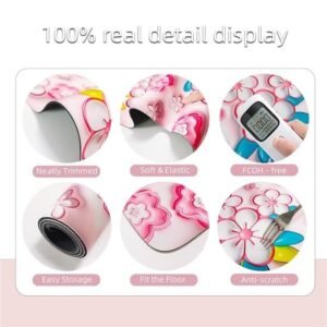 3D Bathroom Mat Anti Slip Bath Mat Soft Absorbent Bathroom Floor Mat with 3D Design for Bathroom Safety - Image 3