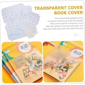 Book Cover Transparent Protective Book Cover for School Books Notebooks and Documents - Image 5