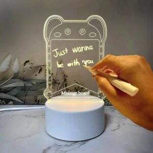 Acrylic Message Board LED Light Up Writing Board Reusable Message Display Board for Notes and Decoration - Image 2