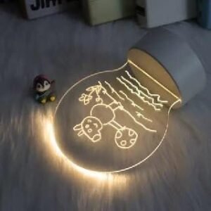 Acrylic Message Board LED Light Up Writing Board Reusable Message Display Board for Notes and Decoration - Image 3