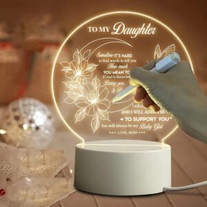 Acrylic Message Board LED Light Up Writing Board Reusable Message Display Board for Notes and Decoration - Image 6