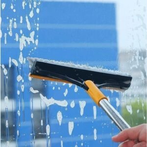 2 in 1 Tiles Cleaning Brush Dual Head Tile Scrubber Brush with Scraper for Bathroom Kitchen Floor Grout Cleaning Tool - Image 3