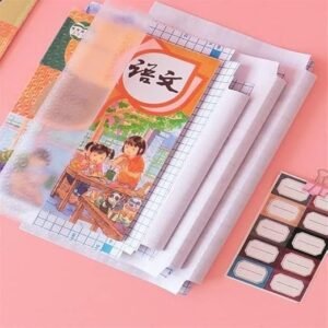 Book Cover Pack of 30 Transparent Protective Book Covers for School Textbooks Notebooks and Documents - Image 5