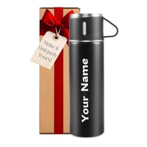 Vacuum Flask Set Stainless Steel Insulated Thermos Bottle Set with Cups for Hot and Cold Beverage Storage - Image 6