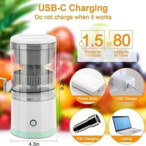 Electric Citrus Juicer Automatic Orange Lemon Juicer Machine for Fresh Juice Extraction Kitchen Fruit Juicing Appliance - Image 5