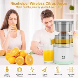 Electric Citrus Juicer Automatic Orange Lemon Juicer Machine for Fresh Juice Extraction Kitchen Fruit Juicing Appliance - Image 8