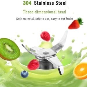 6 Blade USB Juicer Portable Blender Smoothie Maker Rechargeable Personal Fruit Juice Blender Bottle for Travel and Fitness - Image 6