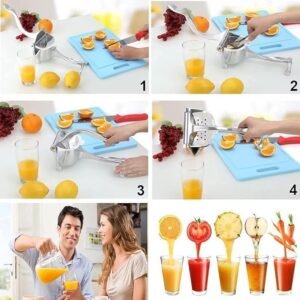 Aluminium Fruit Press Juicer Manual Hand Press Citrus Juicer for Lemon Orange Fruit Juice Extraction Kitchen Tool - Image 4