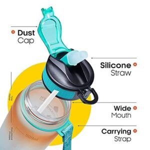 Timer Motivational Water Bottle Time Marker Water Bottle Leak Proof Drinking Bottle for Hydration Tracking Fitness and Outdoor Use - Image 5