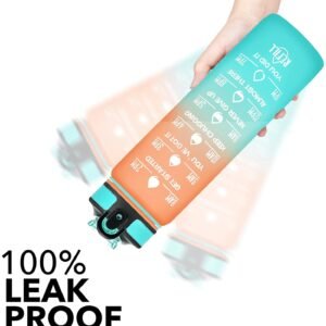 Timer Motivational Water Bottle Time Marker Water Bottle Leak Proof Drinking Bottle for Hydration Tracking Fitness and Outdoor Use - Image 8