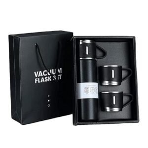 Vacuum Flask Set Stainless Steel Insulated Thermos Bottle Set with Cups for Hot and Cold Beverage Storage - Image 3