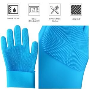 Silicon Hand Gloves Heat Resistant Silicone Cleaning Gloves for Dishwashing Kitchen Cleaning and Household Tasks - Image 6