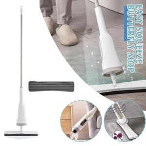 Squeeze Butterfly Mop Absorbent Sponge Floor Mop with Squeeze Mechanism for Household Floor Cleaning - Image 6