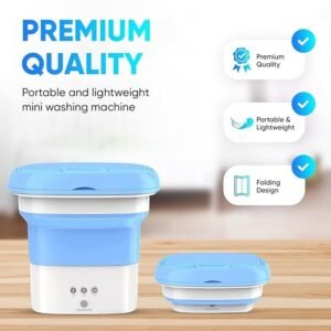 Mini Washing Machine Portable Compact Washing Machine for Small Clothes Socks Underwear Travel Laundry - Image 3