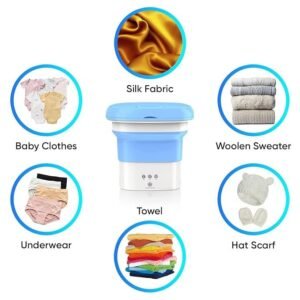 Mini Washing Machine Portable Compact Washing Machine for Small Clothes Socks Underwear Travel Laundry - Image 6