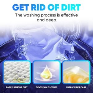 Mini Washing Machine Portable Compact Washing Machine for Small Clothes Socks Underwear Travel Laundry - Image 7