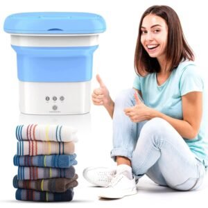 Mini Washing Machine Portable Compact Washing Machine for Small Clothes Socks Underwear Travel Laundry - Image 8