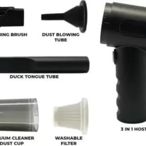 3 in 1 Vacuum Cleaner Portable Handheld Vacuum Cleaner Blower and Suction Device for Car Home Cleaning - Image 3