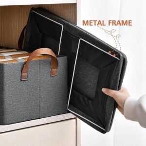 Clothes Storage Box 26L Foldable Storage Organizer Box for Clothes Blankets Toys Closet Organization - Image 4