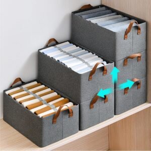 Clothes Storage Box 26L Foldable Storage Organizer Box for Clothes Blankets Toys Closet Organization - Image 7