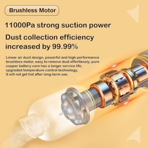 2 In 1 Vacuum Cleaner Portable Handheld Vacuum Cleaner with Blower Function for Car Interior Home Dust Cleaning - Image 4