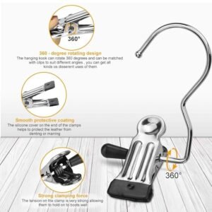 Cloth Hanger Hooks Space Saving Hanger Connector Hooks for Closet Organization Clothes Hanging Storage - Image 3