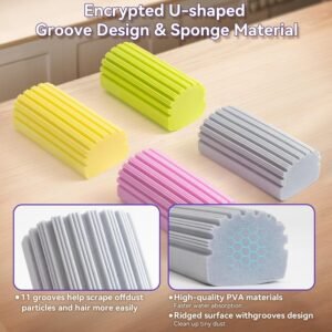 Damp Cleaning Sponge Reusable Cleaning Sponge for Removing Dust Hair and Dirt from Furniture and Surfaces - Image 8