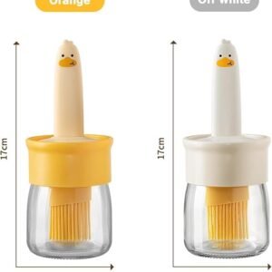 Oil Dispenser Bottle with Silicone Basting Brush Kitchen Oil Bottle with Brush for Cooking BBQ Baking and Food Preparation - Image 3
